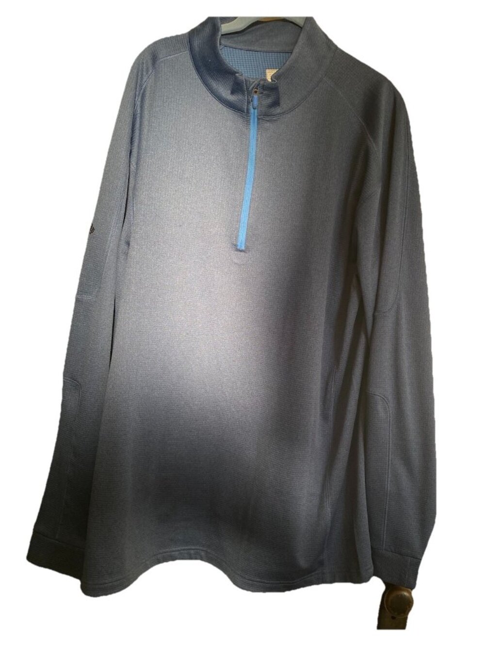 Callaway Weather Series Thermal 1/4 Zip Golf Pullover XLT Blue Long Sleeve